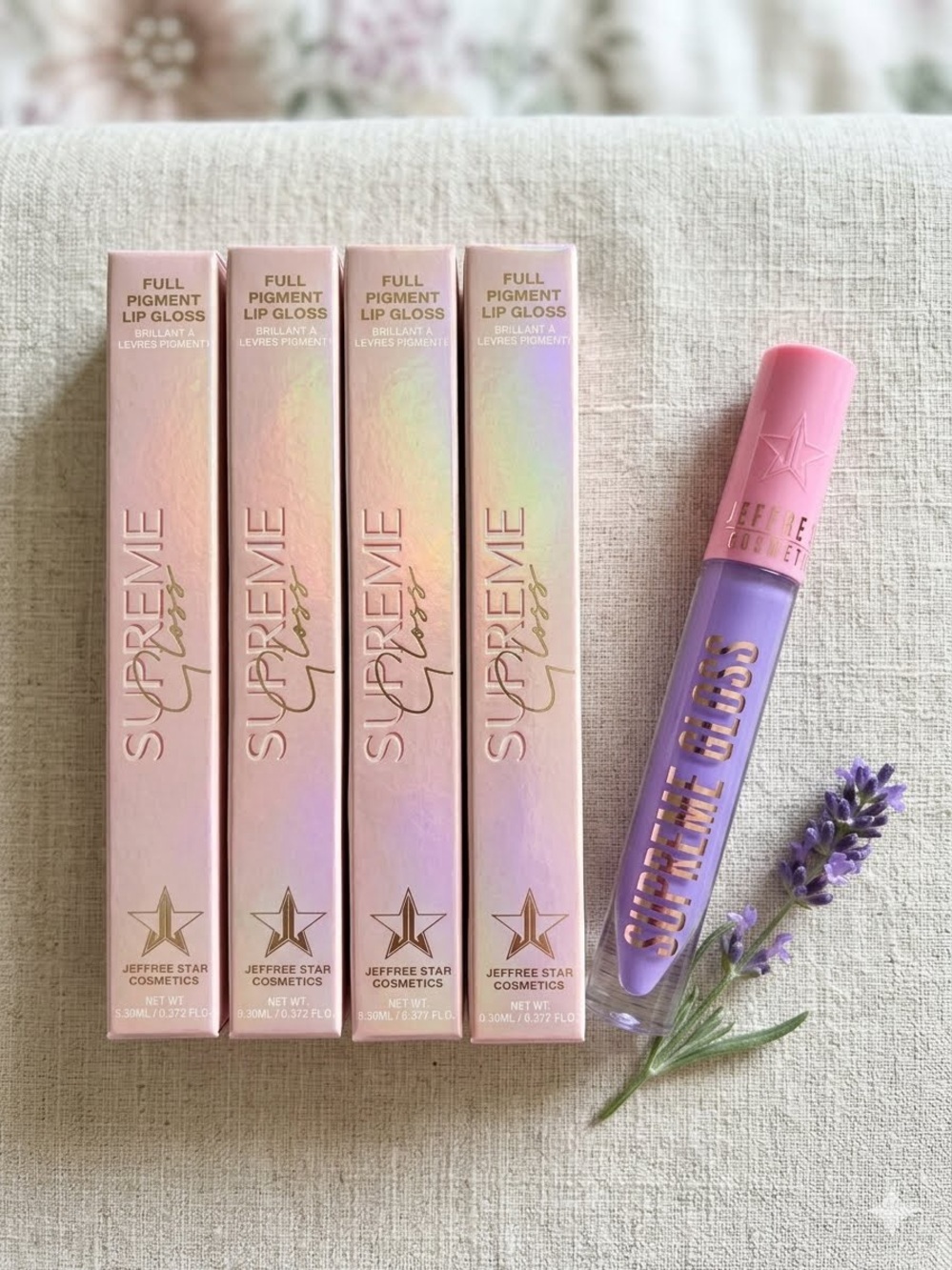 Jeffree Star Cosmetics Supreme Gloss "Frosting for Dinner" Purple Lip Gloss NIB